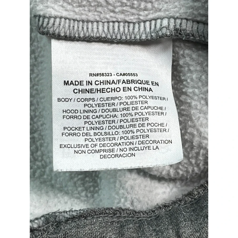 NIKE Mens L Pullover Hooded‎ Dri-Fit  Gray *FLAW*